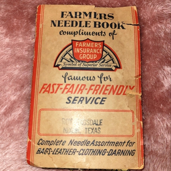 2 Farmers Needlebooks from Farmer's Insurance Group - Picture 2 of 5